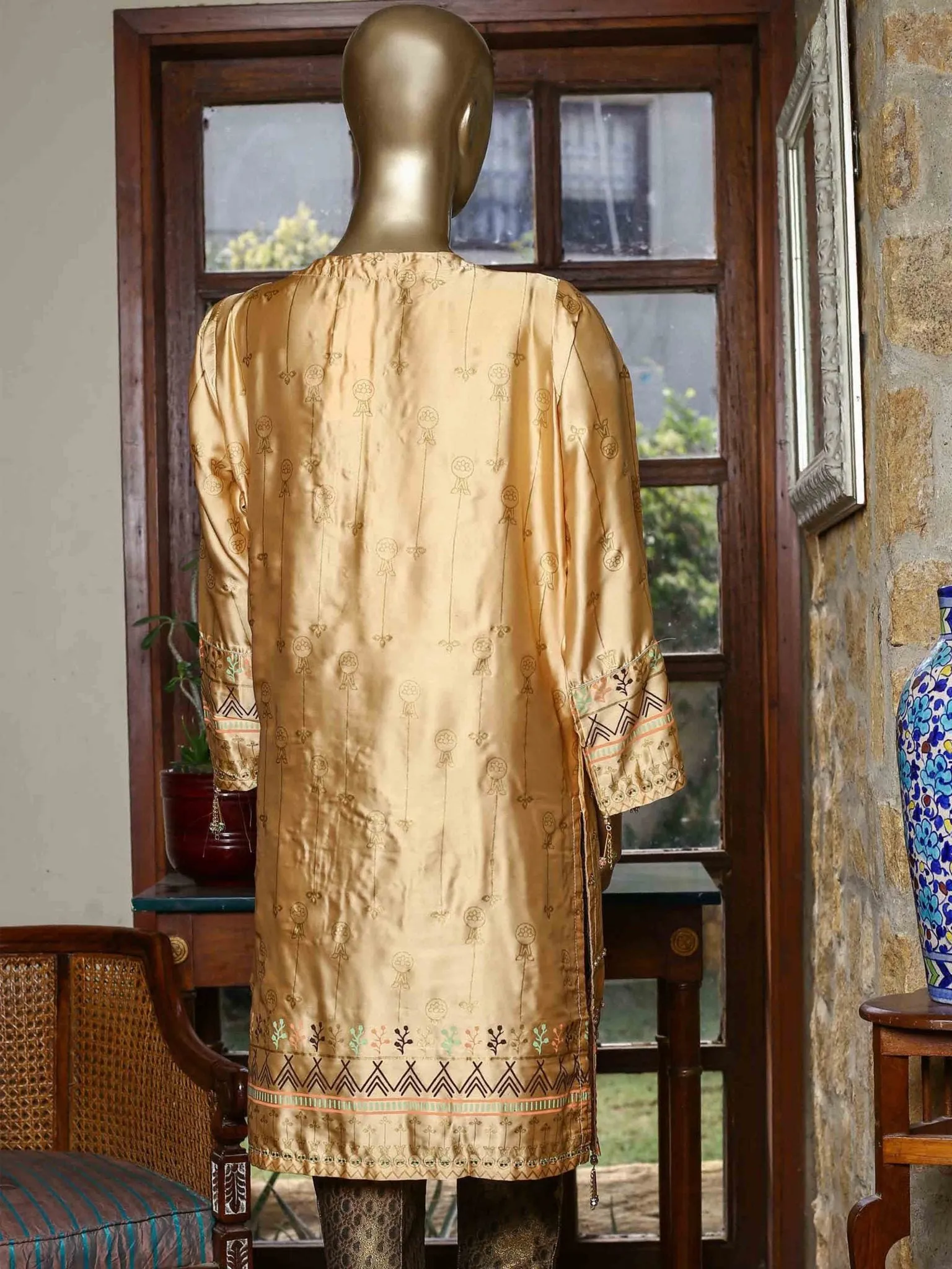 Bin Saeed Printed Tunic Silk Stitched Kurti Vol-18 Collection’2021-FSB-0013-Skin