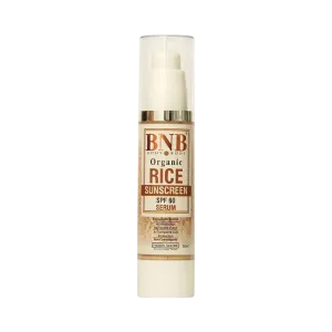Optimized BNB Organic Rice Sunscreen SPF60 Serum 50ml for Enhanced Sun Protection