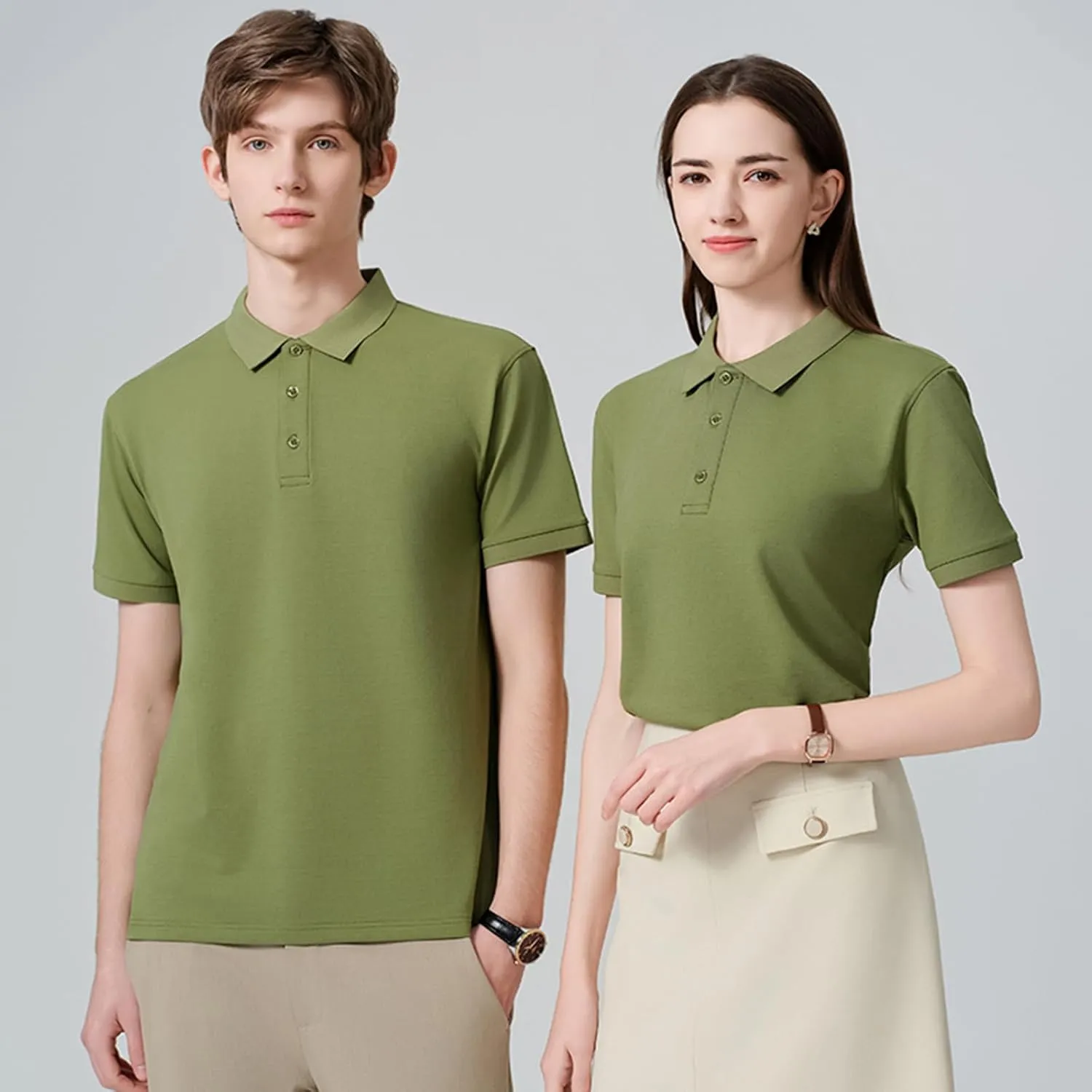 Custom Polo Shirt for Men, Personalize Golf Polo Shirt with Text and Logo