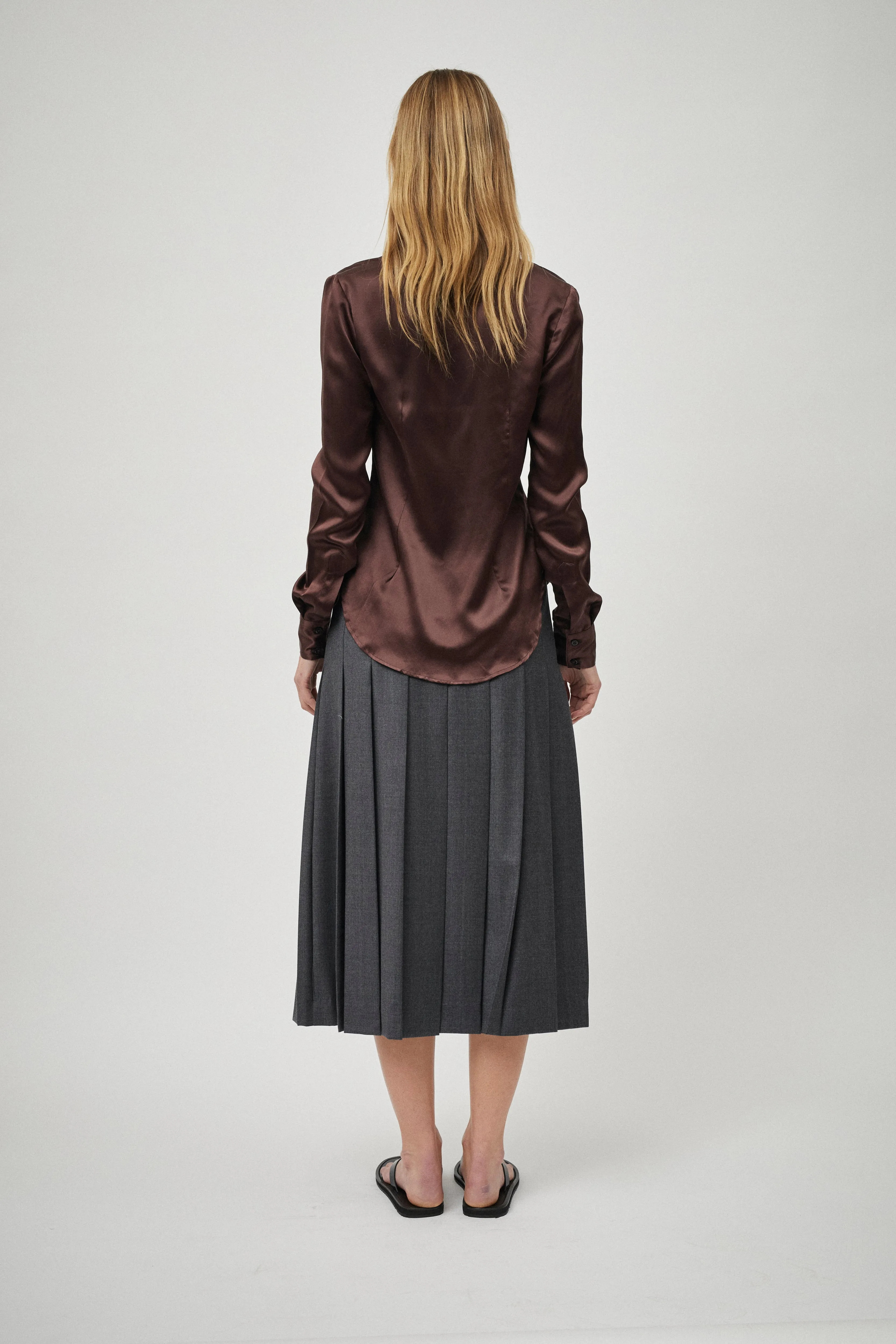 Dart Detail Silk Blouse