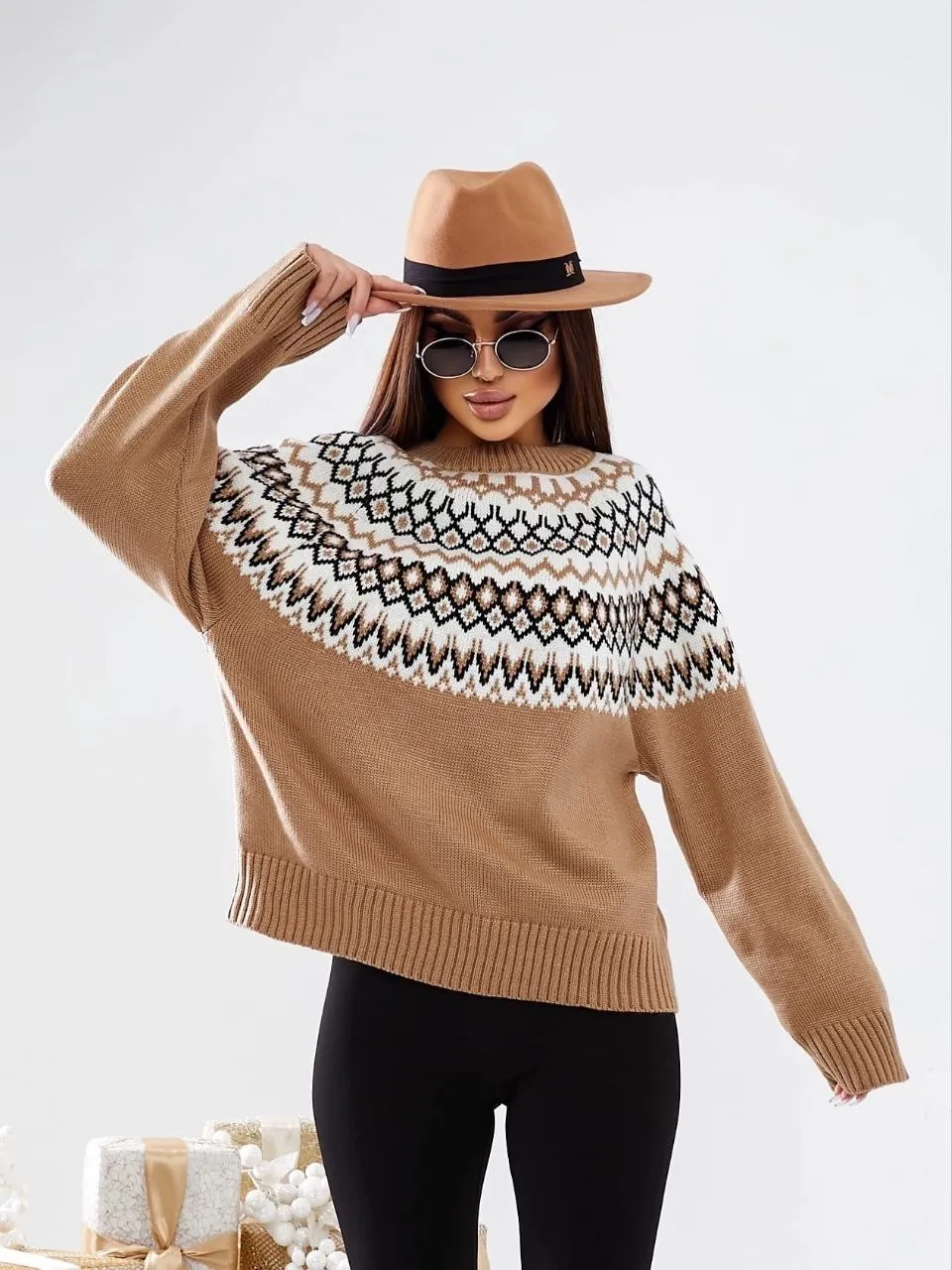 Fashion Sweater Ornament One Size Warm Women Clothing