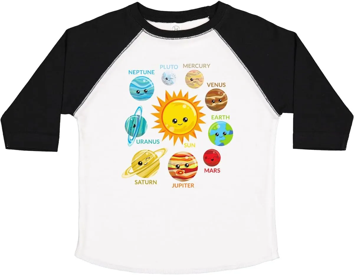 inktastic Cute Planets, Solar System, Space, Cosmos, Galaxy Toddler T-Shirt