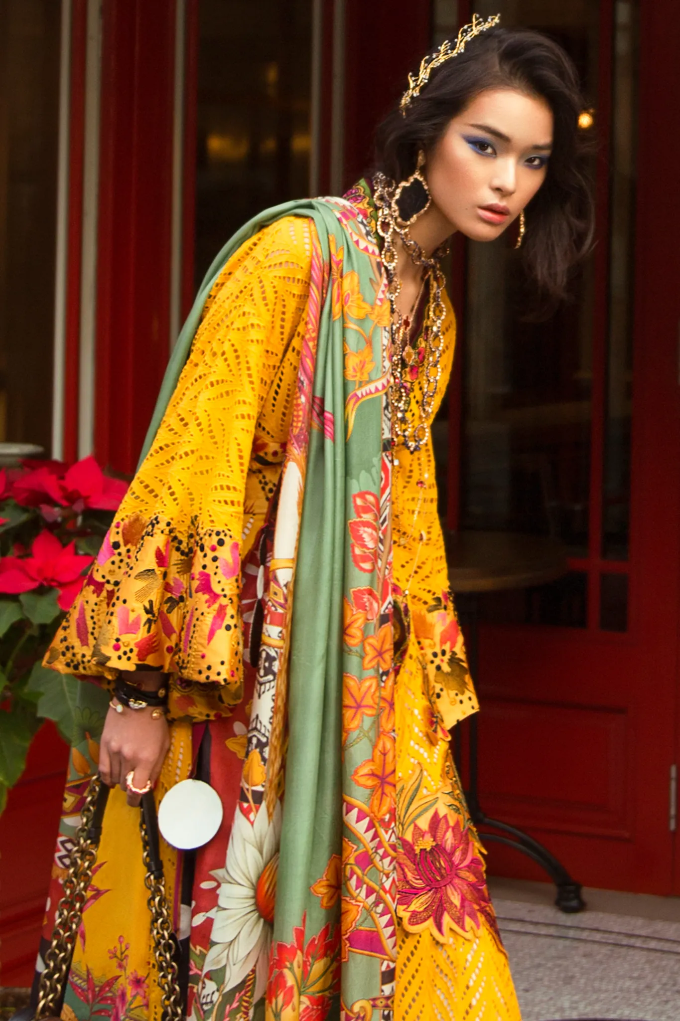 Élan Luxury Lawn Collection 2019 – EL-06 A (CARICIA)