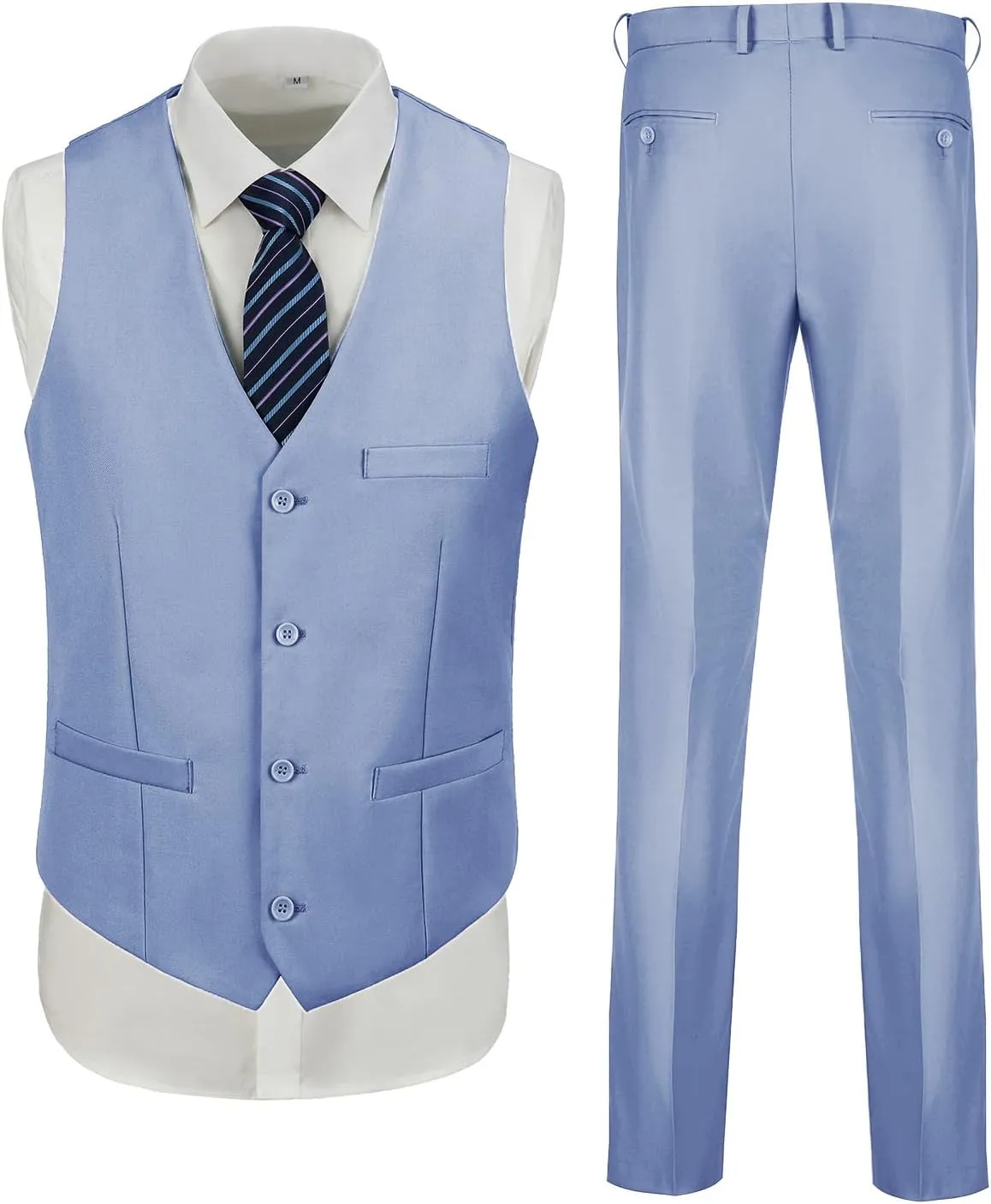 Men Suits 3 Pieces Set Slim Fit Wedding Suit Groomsmen Prom Suit Tuxedo Business Formal Casual Groom Suit Jacket Blazer Pants