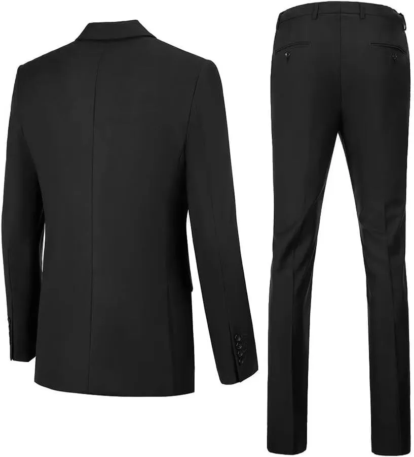 Men's Suit 3 Pieces Slim Fit Wedding Suit for Men Formal Prom Tuxedo Bussiness Suit Jacket Vest Pants with Tie