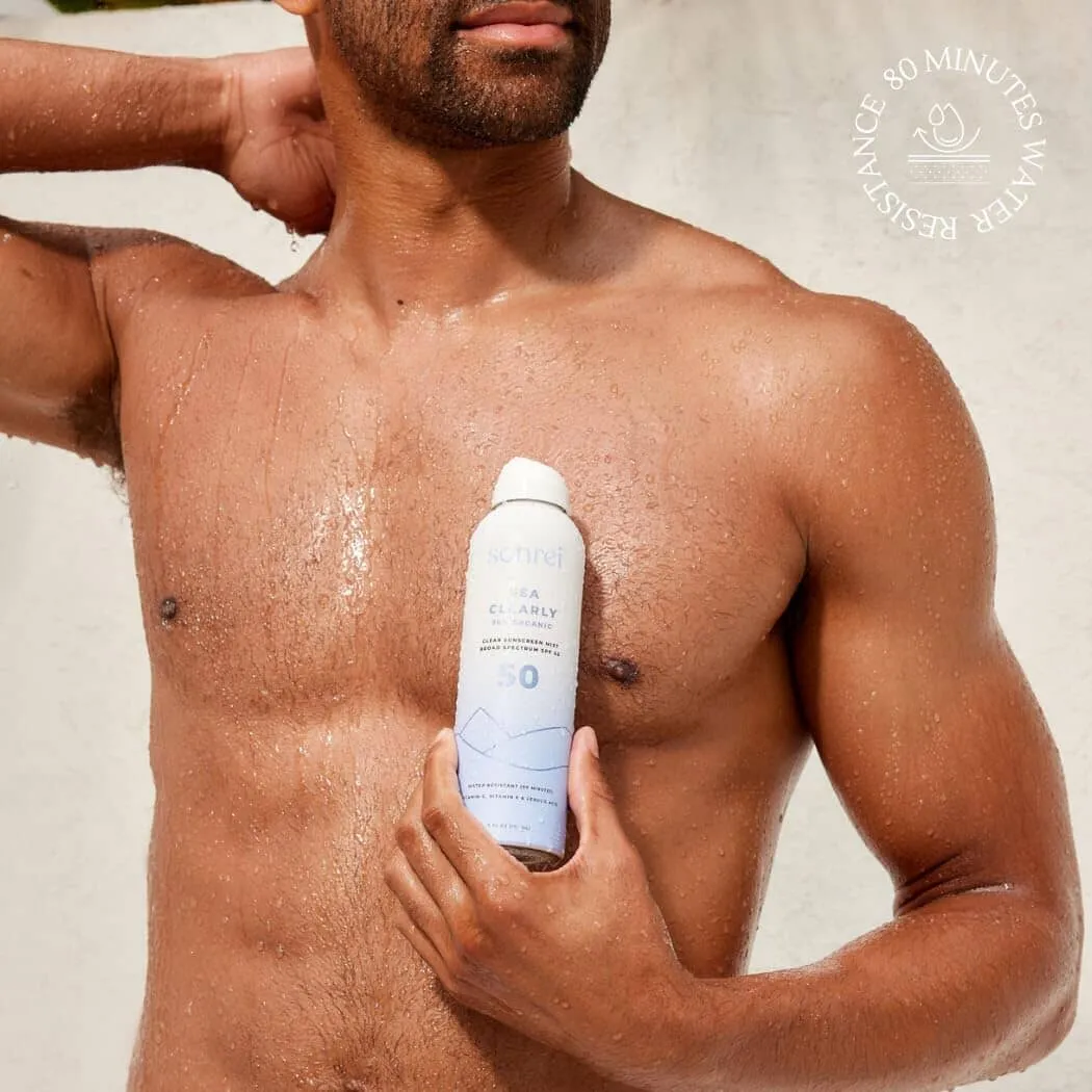 Sonrei Sea Clearly Organic SPF 50 Clear Sunscreen Mist